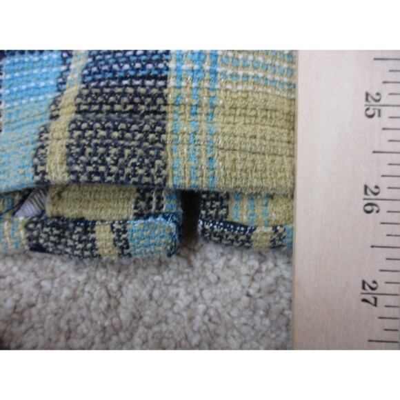 Lost Enterprises Shirt Mens Large Brown Blue Plaid Cotton Casual Button Up - Picture 12 of 14